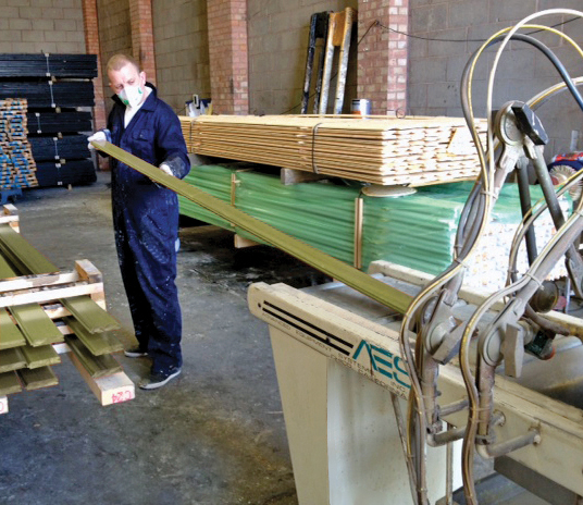 Applying coating to Ecolap Timber